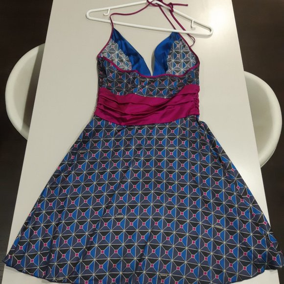 Bebe Short Blue Halter dress - XS - Picture 2 of 2